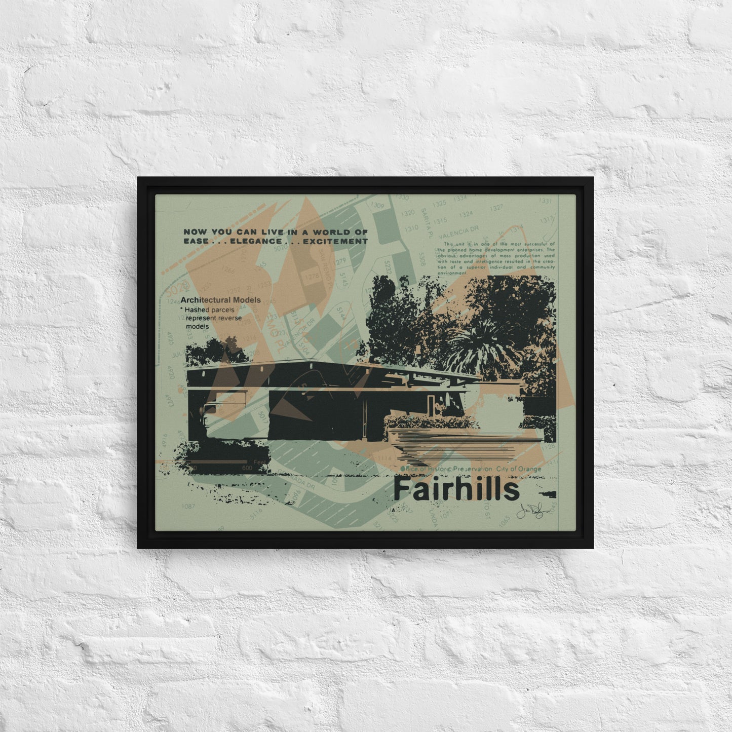 Elegance in Fairhills Digital Print on Canvas