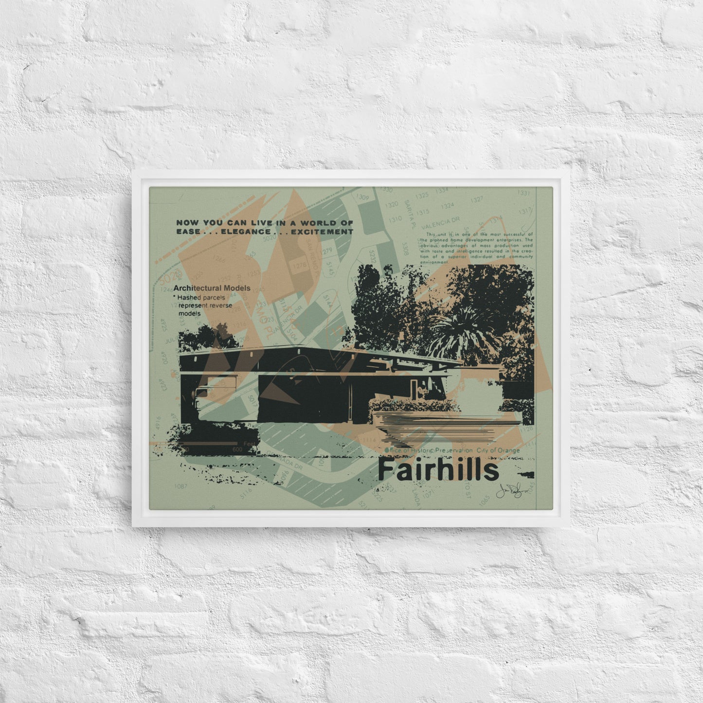 Elegance in Fairhills Digital Print on Canvas