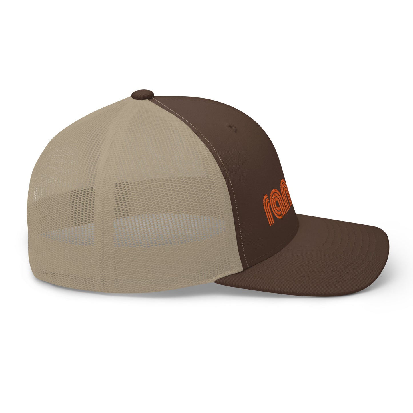 Rancho Trucker Cap Orange Embroidery